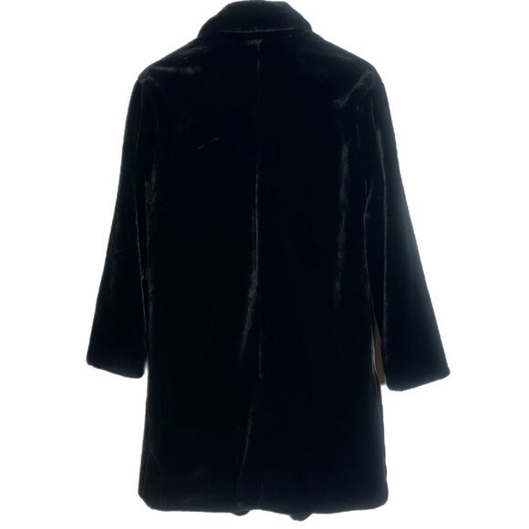 Steve Madden NYC Black Faux Fur Coat - Picture 4 of 7